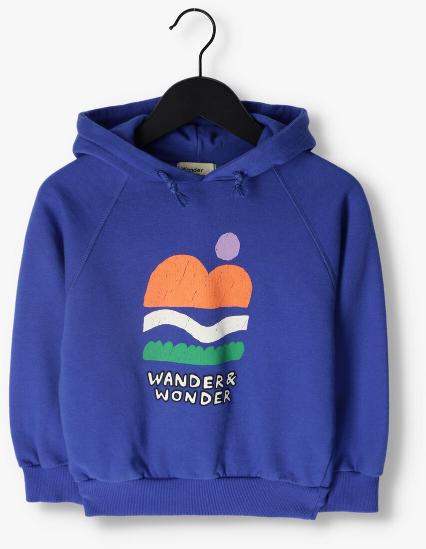 WANDER & WONDER blauwe wander & wonder trui hoodie