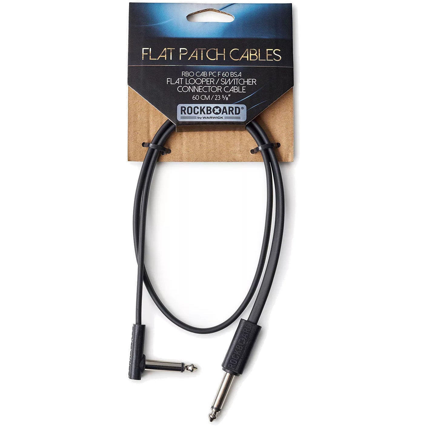 RockBoard Flat Patch Looper/Switcher kabel haaks-recht 60 cm