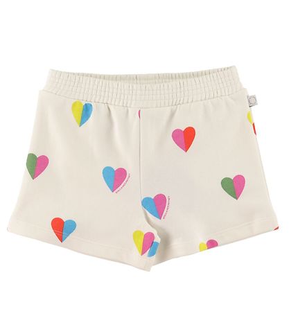 Stella McCartney Kids Sweatshorts - Weiß m. Herzen