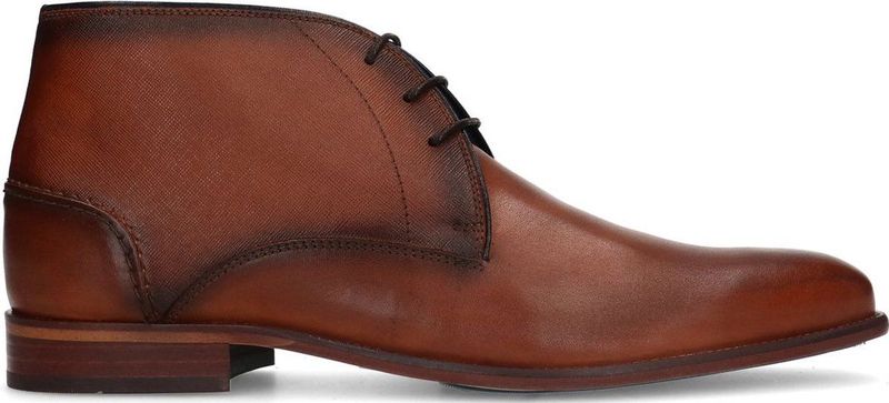 Manfield - Heren - Cognac hoge veterboots