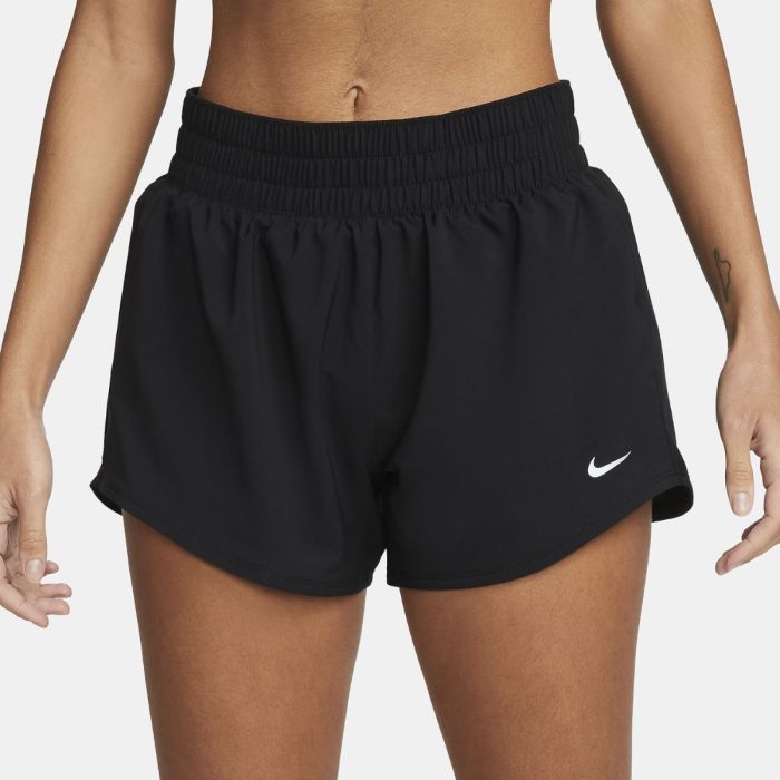 Nike Dame Shorts One Dri-Fit Mid-Rise 3 Inch Brief-Lined Shorts Sort