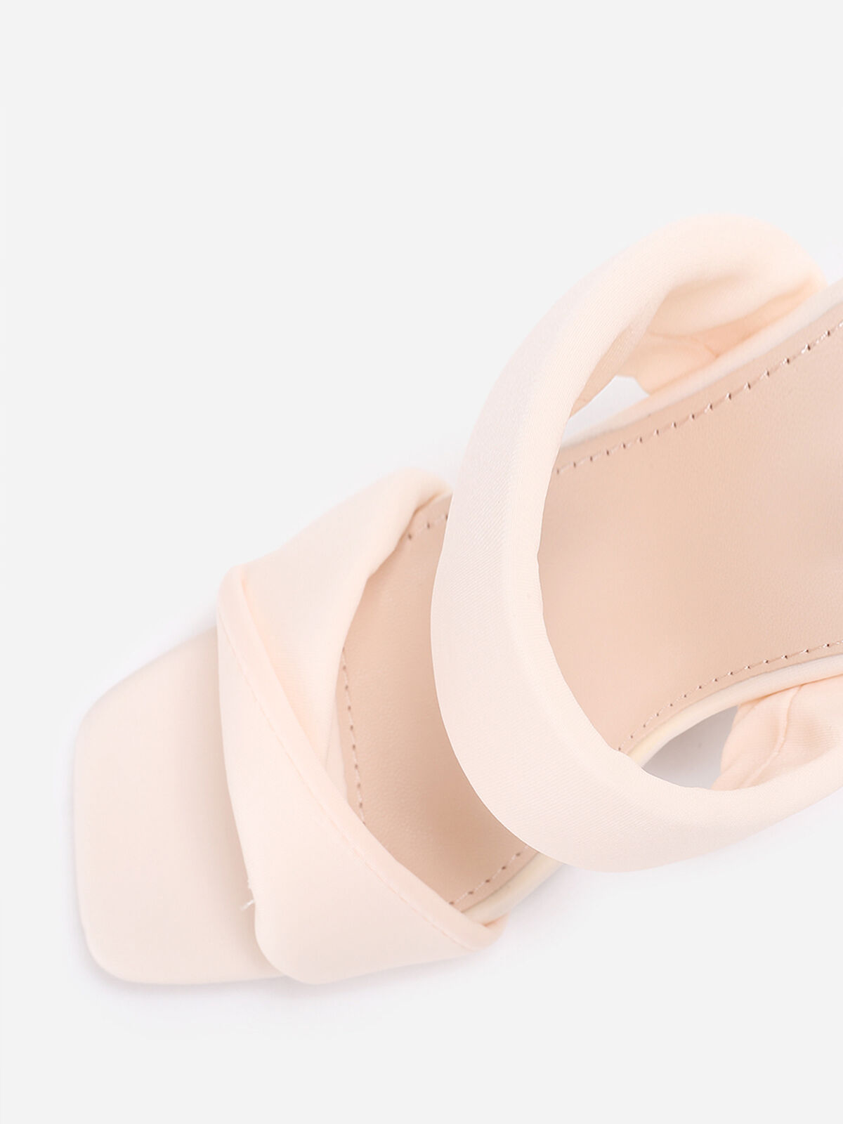 Mules en néoprène à double bride- Beige