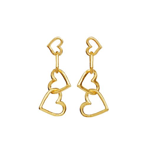 Maanesten Bonnie Øreringe, 18ct Gold Plated