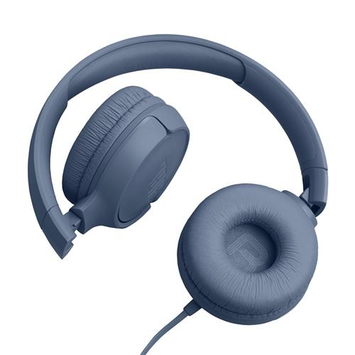 Tune 520C Wired Kopfhörer On-Ear Headset Pure Bass Sound   eingebautes Mikrofon (JBLT520CBLU) - Blau