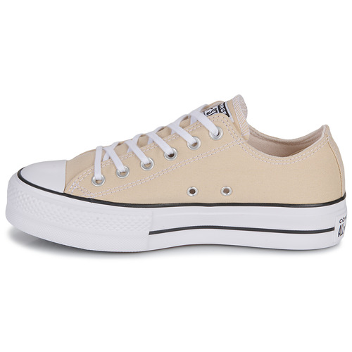 Converse - CHUCK TAYLOR ALL STAR LIFT PLATFORM SEASONAL COLOR-OAT MILK/WHIT - Beige