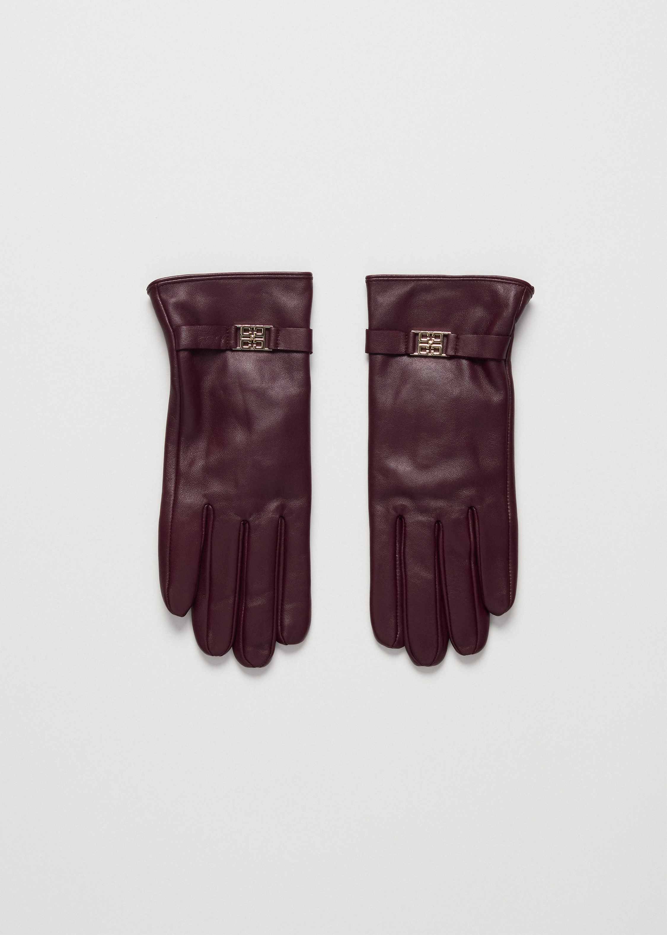 Leren handschoenen met logo