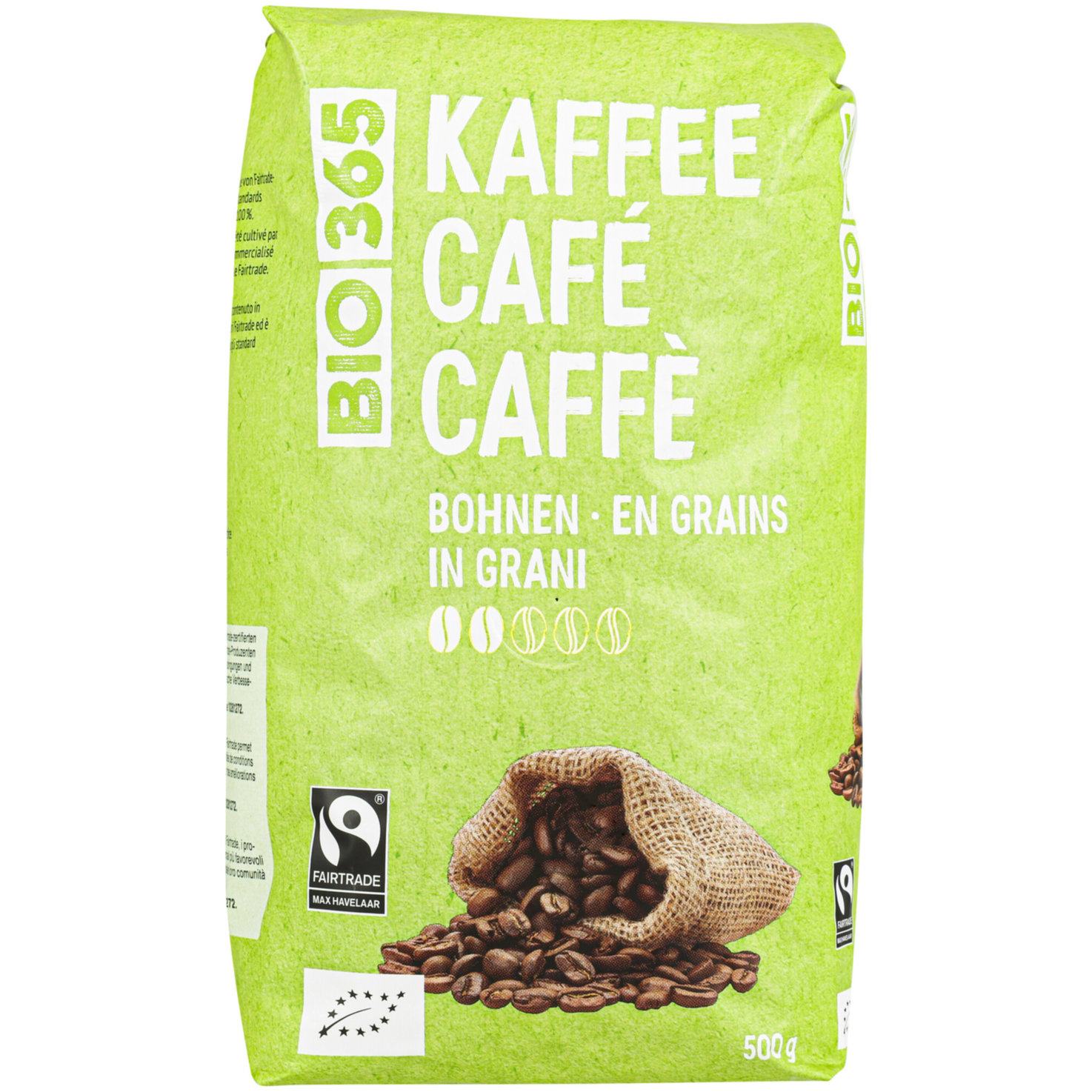 Bio 365 Havelaar Crema Bohnen