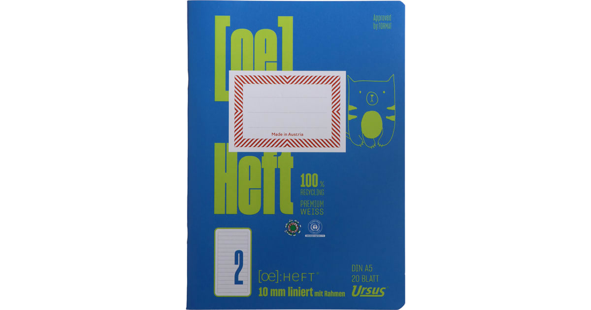 Heft Liniert A5 Nr. 2 20 Blatt