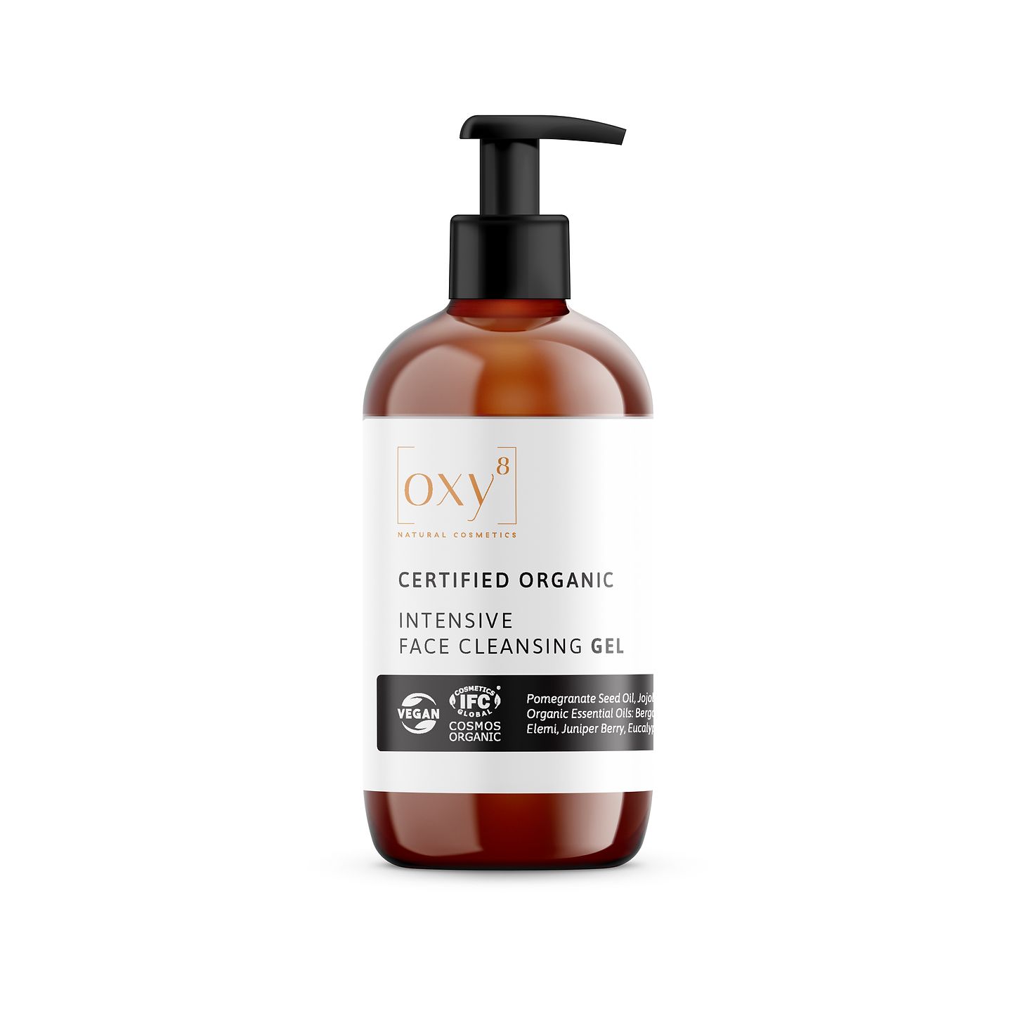 oxy8 Naturkosmetik INTENSIVE FACE CLEANSING GEL – Intensives Reinigungsgel. Auch zum Abschminken