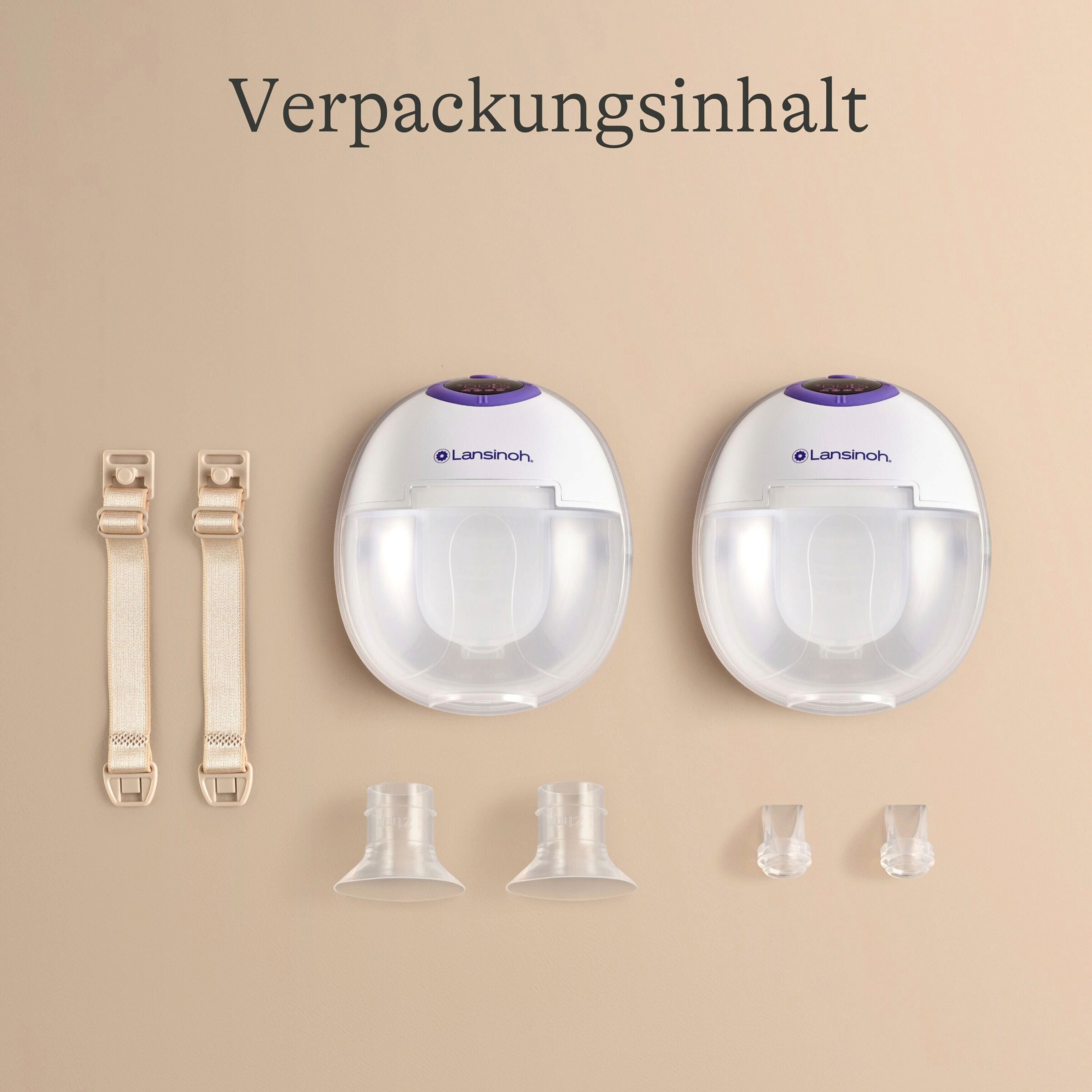 Lansinoh Elektrische Milchpumpe, tragbar Doppelmilchpumpe