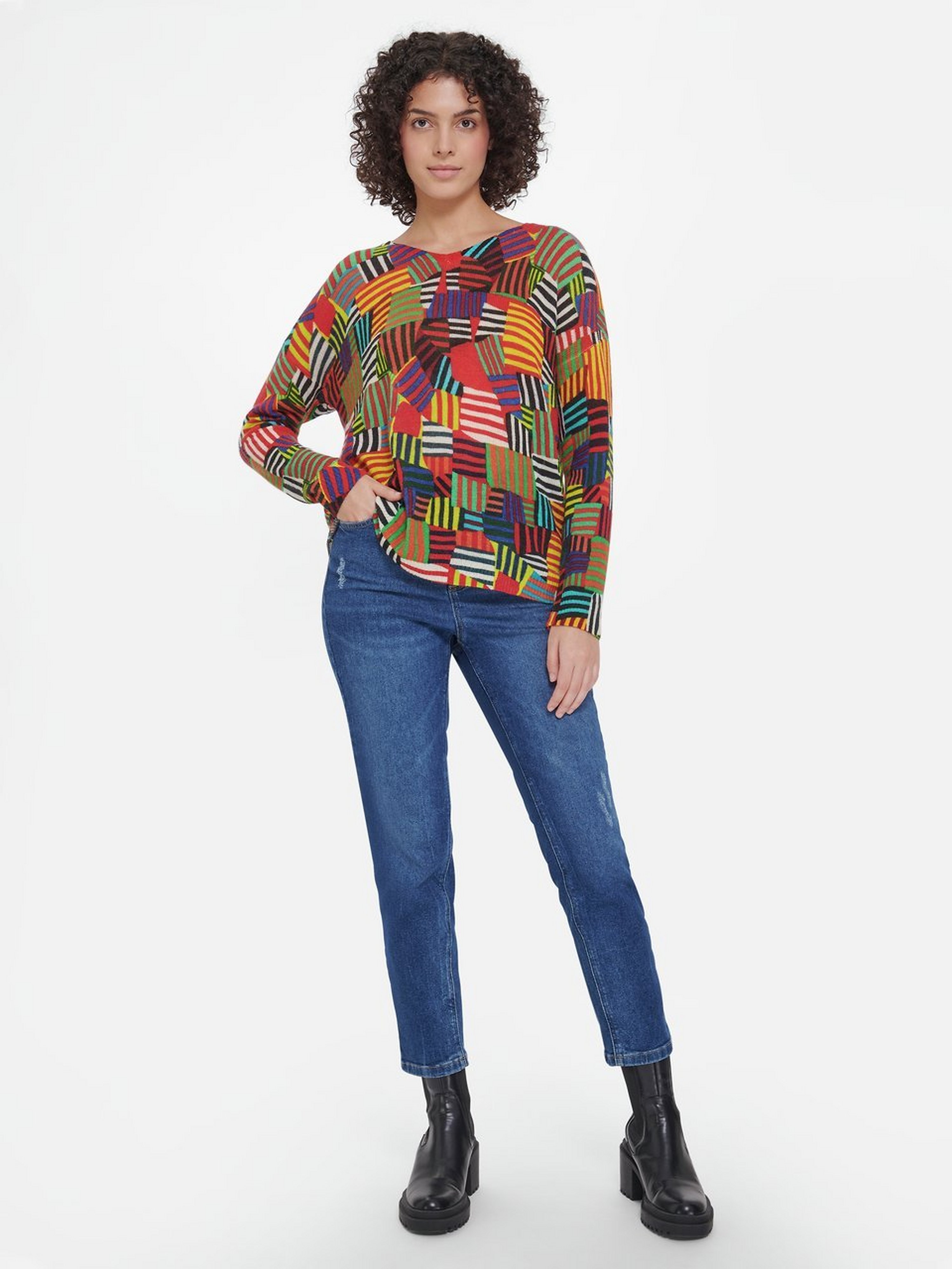 Pullover mit V-Ausschnitt
