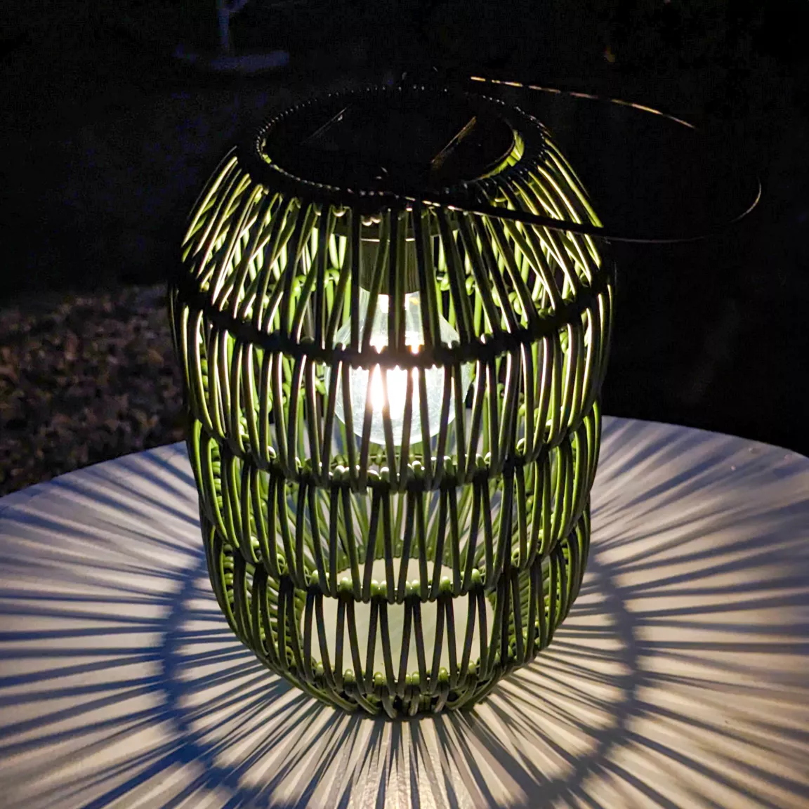 Lanterne de jardin solaire LED (H24,5 cm) Toscane Vert