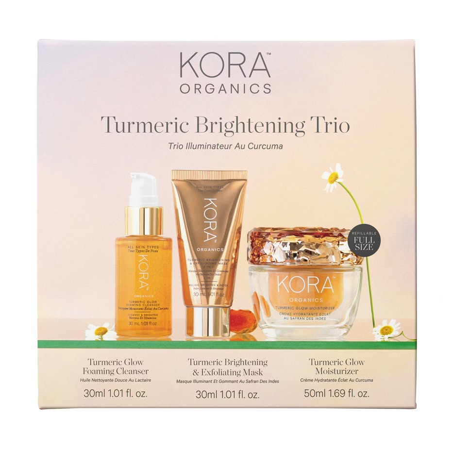 KORA Organics - Turmeric Brightening Trio Gaveæske
