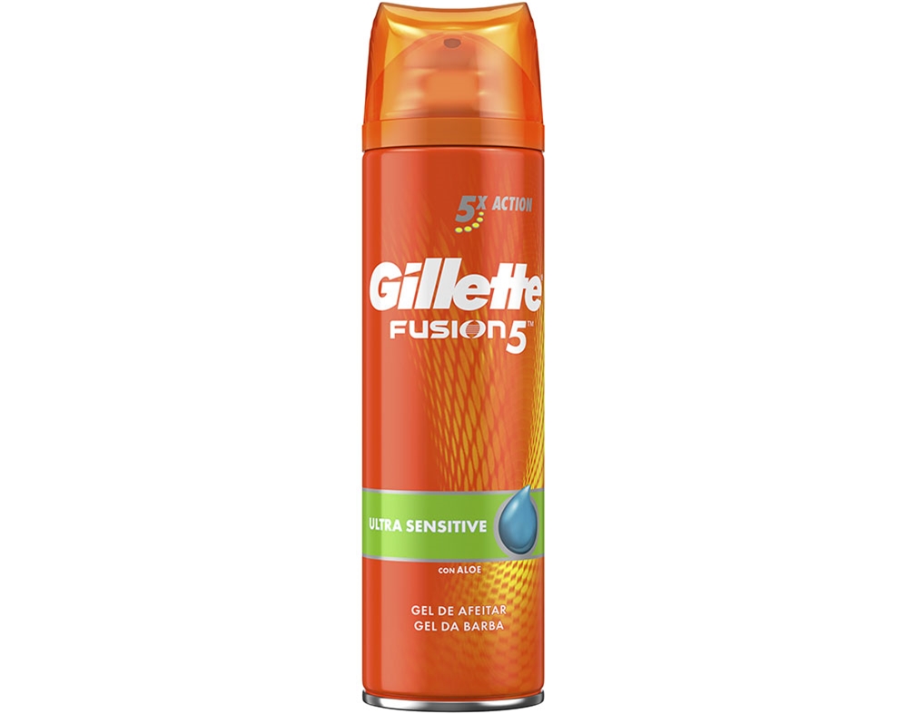 Gel de Barbear Fusion Sensitive Gillette 200ml