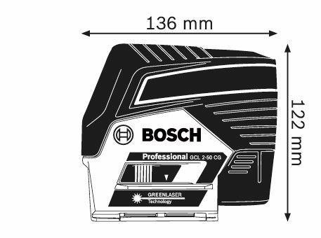 Bosch GCL 2-50 CG Lijn- en puntlaser (in L-Boxx) - 0601066H00
