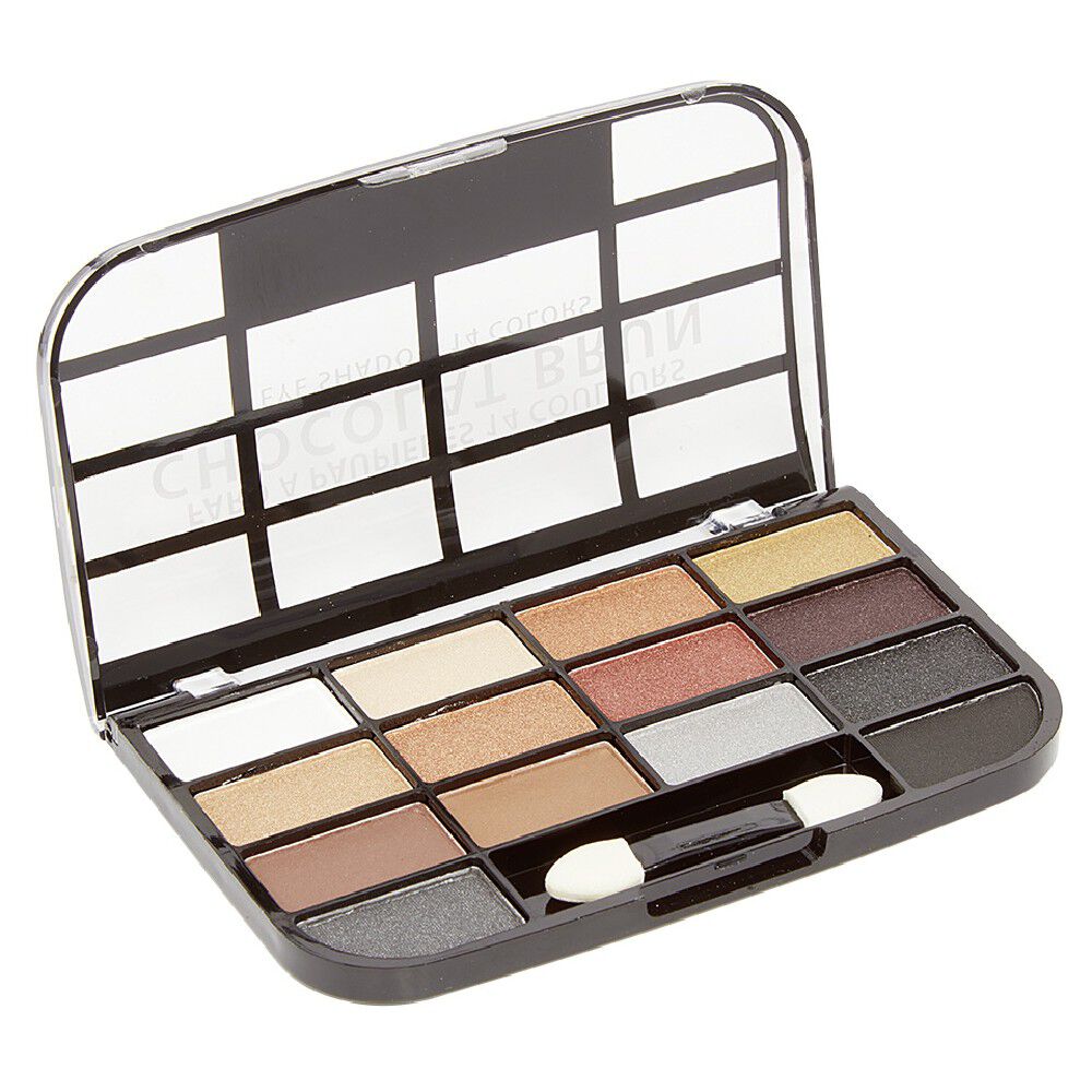 Palette Ombre paupière x14 teintes chocolat brun n°01