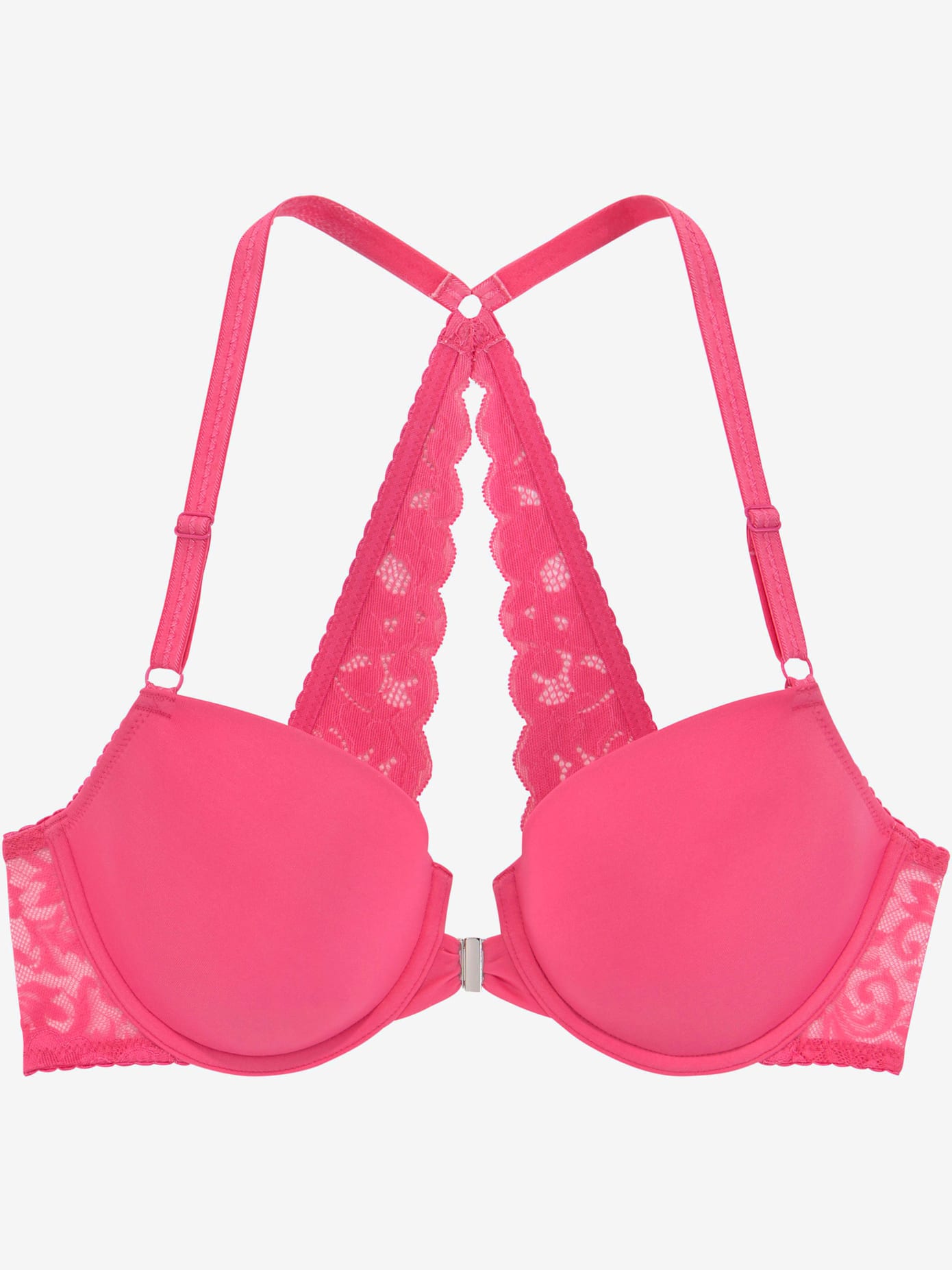 Soutien-gorge à coques avec joli dos en dentelle