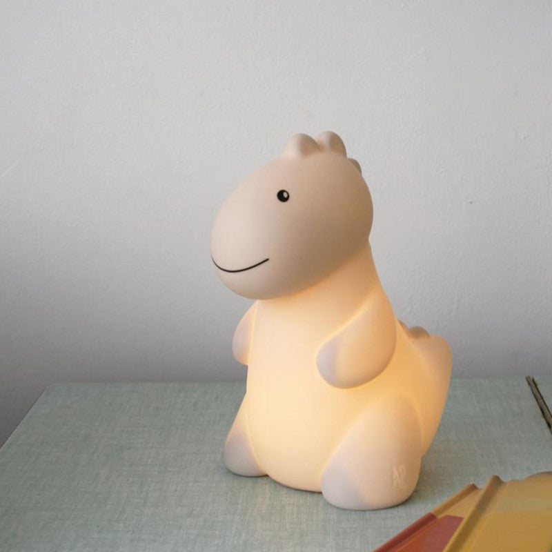 Nachtlampe Jéroom Dino LED, USB recharge Sand