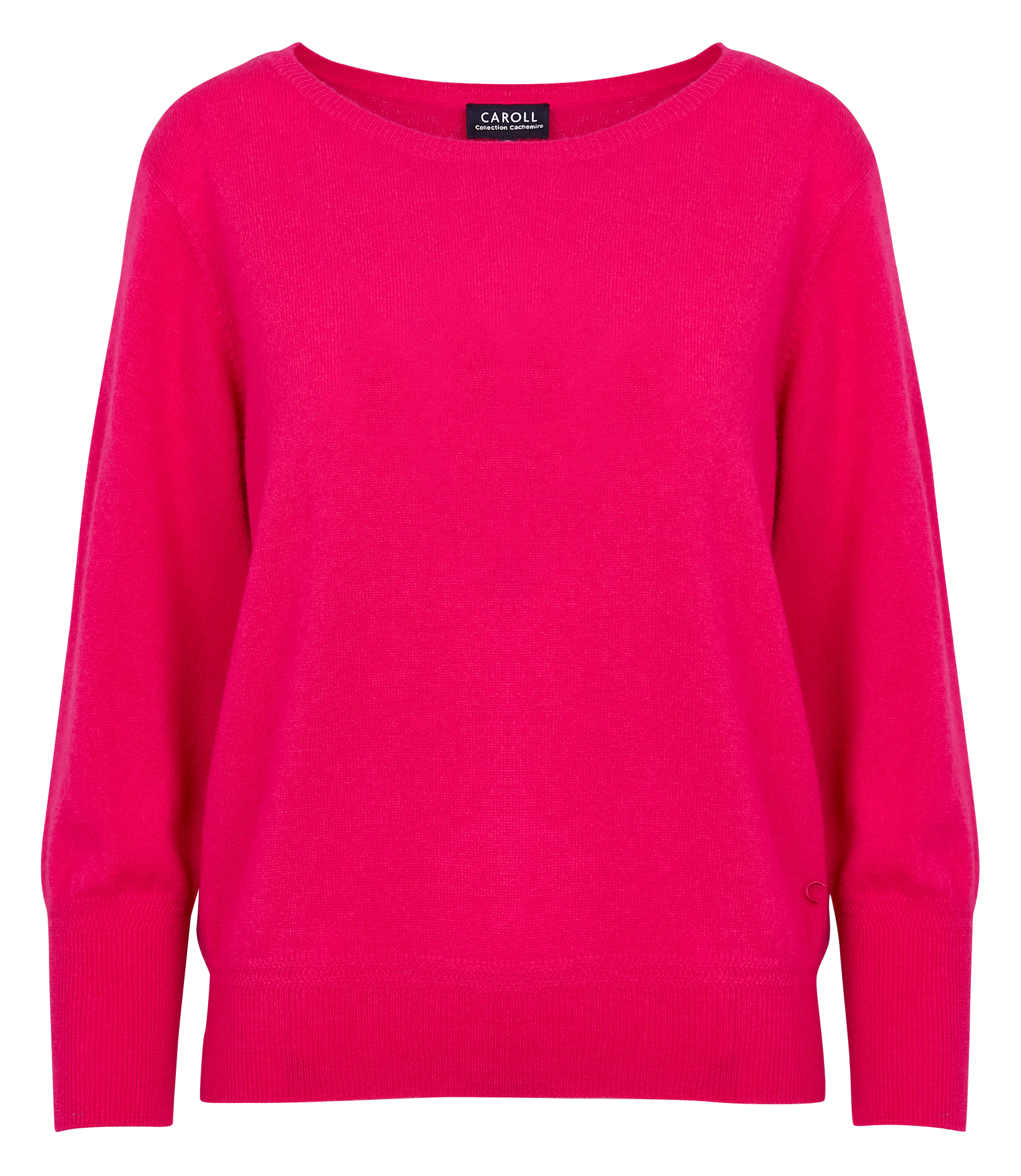 MCHELSEA - Pull droit col rond en cachemire | Rose