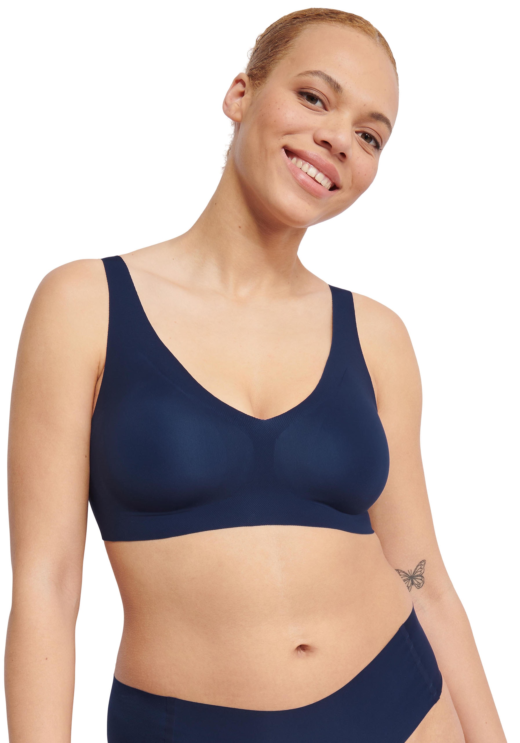 sloggi Bralette »ZERO Feel 2.0«, nahtlos, herausnehmbare Pads, Mikrofaser, doppellagig