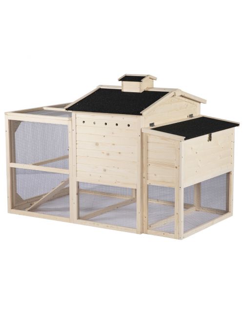 Adori Kippenhok Ollie - Kippenhok - 162x98x112 cm Houtkleur Zwart