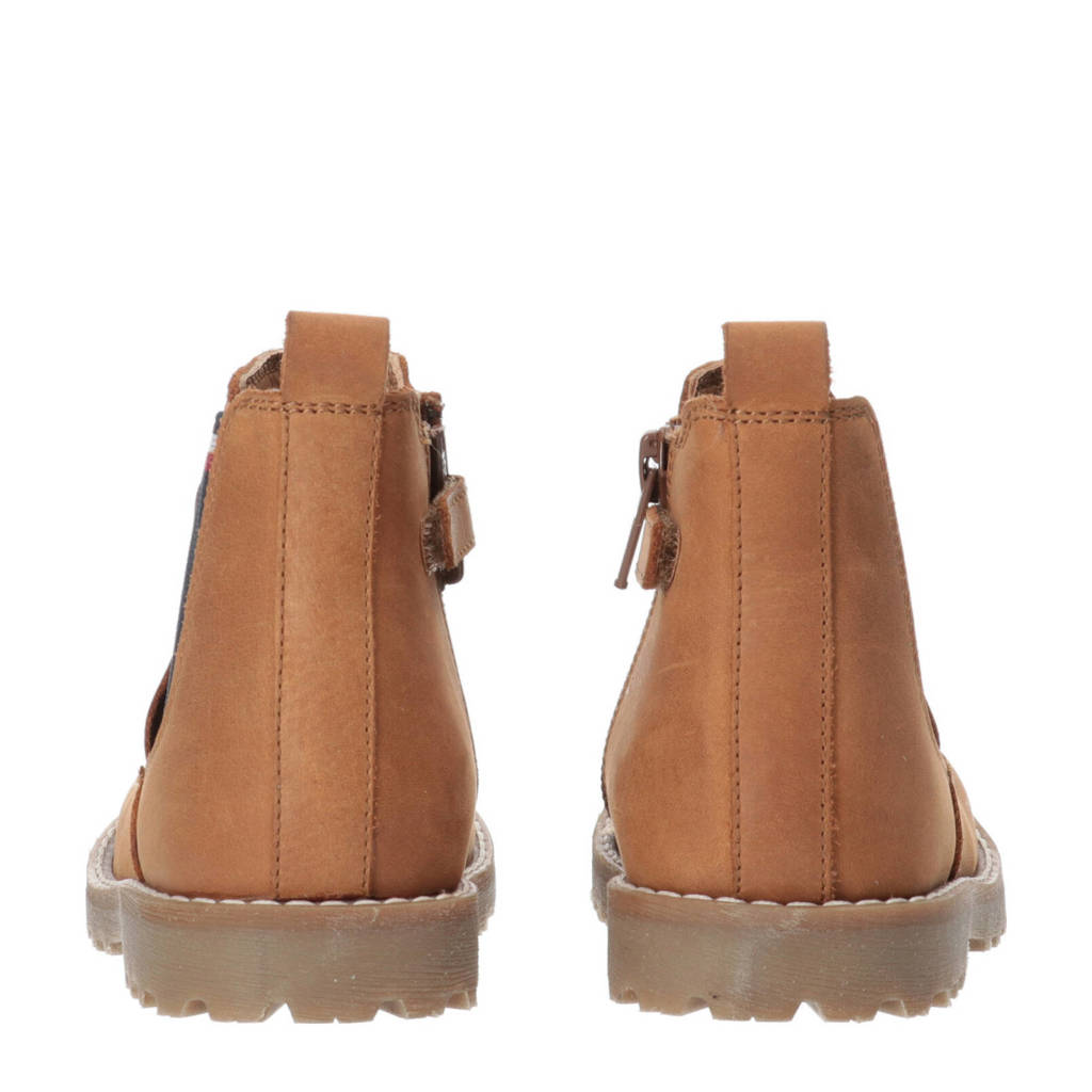 Tommy Hilfiger leren chelsea boots camel