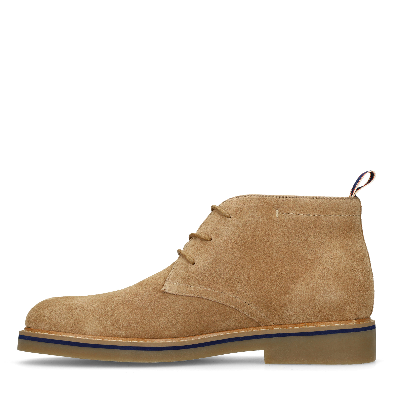 Taupe suède veterschoenen