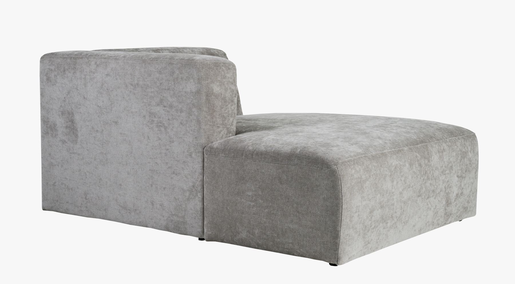Modulsofa sjeselong venstre grå - 114x154x73 cm