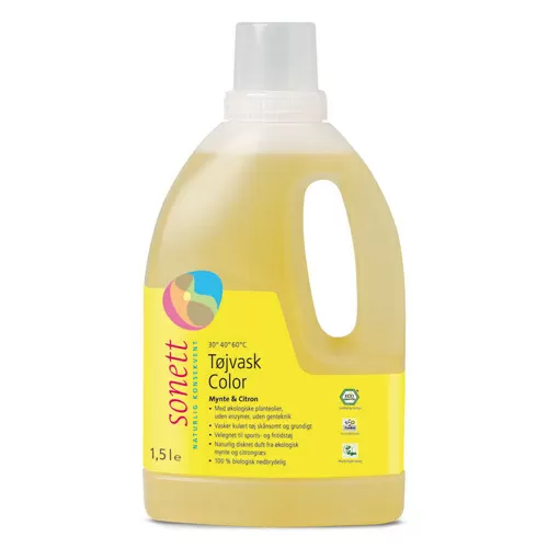 Sonett Mynte & Citron Tøjvask color - 1,5 liter
