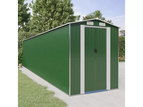 Abri de jardin Vert 192x855x223 cm Acier galvanisé