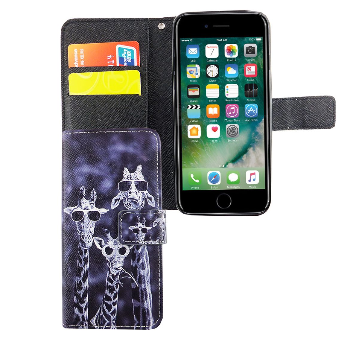 Hülle Handy Schutz für Apple iPhone 6 / 6s Case Cover Tasche Wallet Etui Bumper