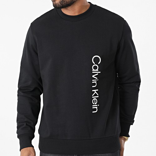 Sweat Crewneck Off Placement Logo 9688 Noir