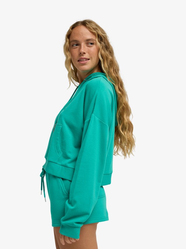 Surfing By Daylight Sweat à capuche Vert Femme
