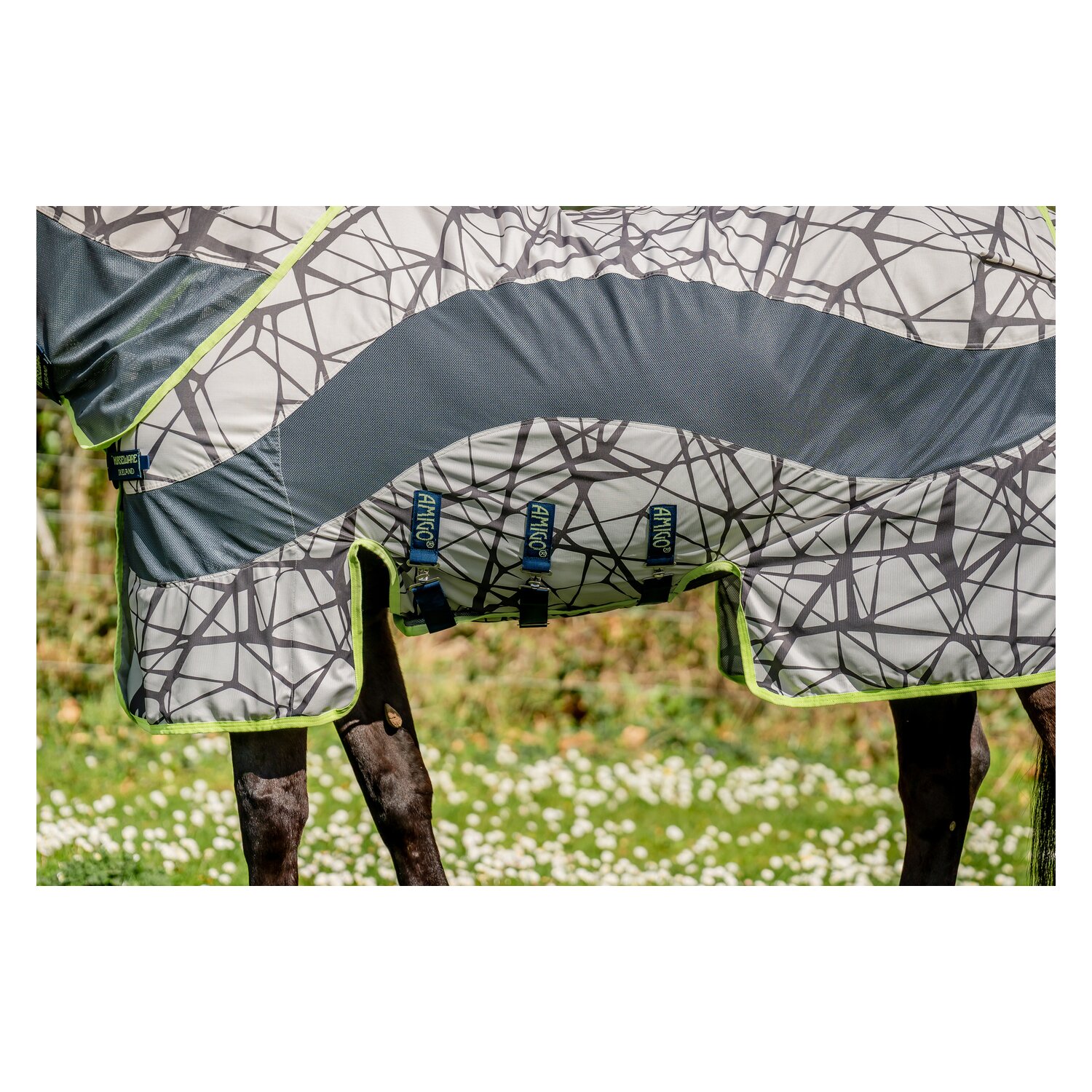HORSEWARE AMIGO Weide- und Fliegendecke 3-in-1 Camofly - camoprint/lime