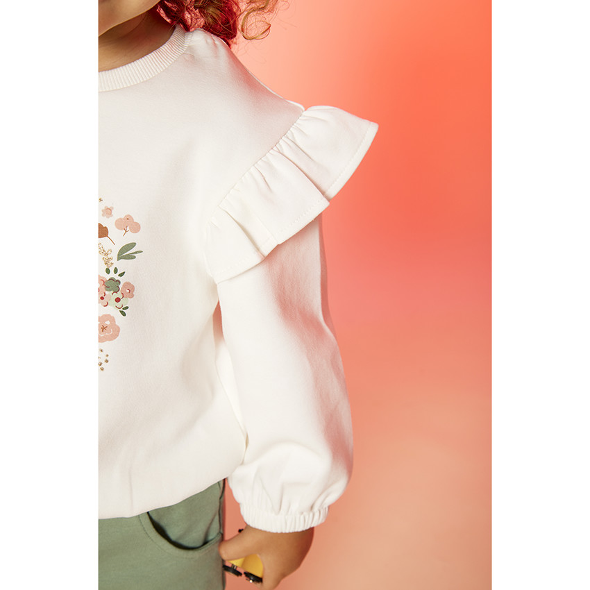 Ensemble jogging 2 pièces broderie lurex pour bébé fille
