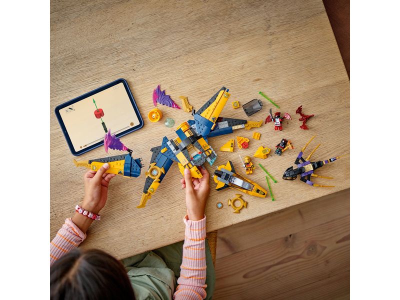 LEGO® Ninjago Ras und Arins Super-Sturmflieger 71833 Flieger mit abkoppelbarer Drohne und 3 Minifiguren