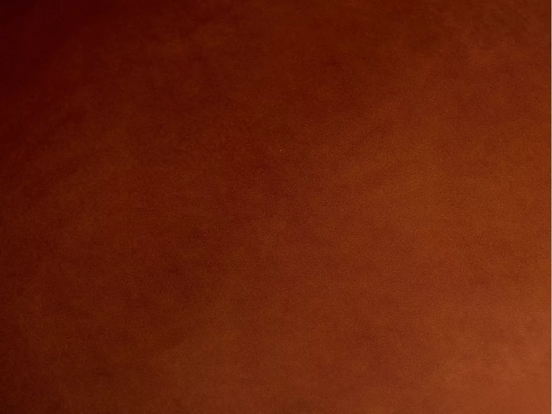 Chaise de bureau - Velours - Terracotta et noir - Hauteur réglable - ELEANA