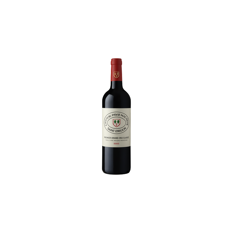Château PAVIE MACQUIN 2022 - Saint-Émilion Grand Cru - 1er Grand Cru Classé - par Caisse bois de 6 bouteilles 75 cl