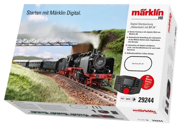 Märklin Digital Startsett Klasse 24 Damplokomotiv