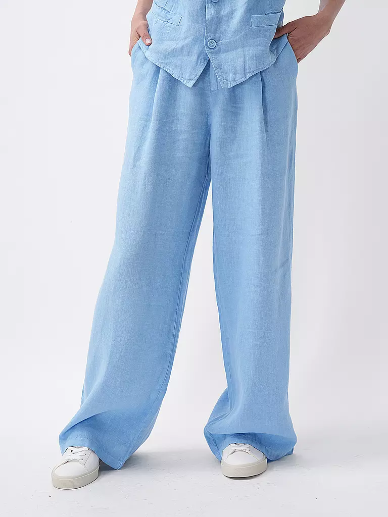 PENN&INK Leinenhose blau