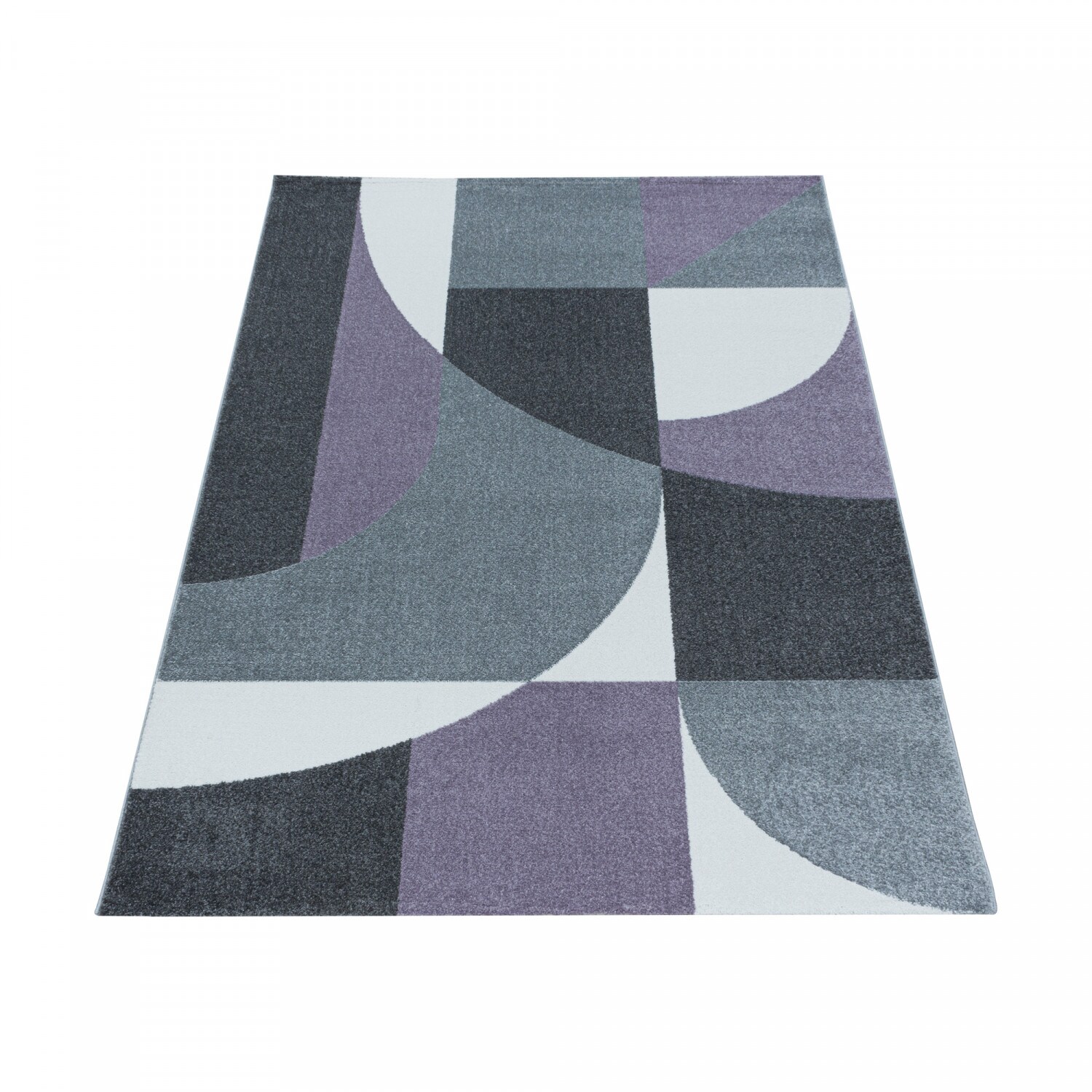 Modern Designer Kurzflor-Teppich - Geometrische Muster, Pflegeleicht, Ideal fürs Wohnzimmer
