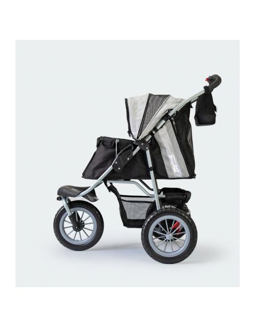 Innopet Hondenbuggy Comfort Efa Eco - Hondentrolley - 96x53x104 cm Zwart Grijs