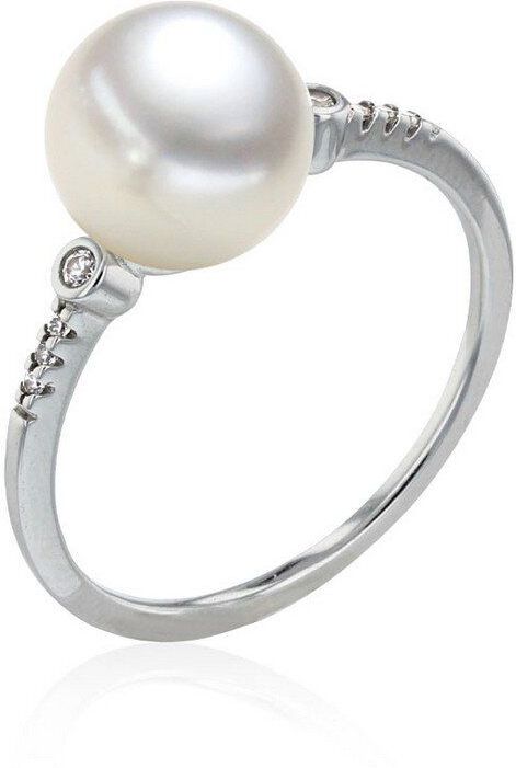 Luna-Pearls - 005.1075 - Ring - 750/-Geel goud met Zoetwater gekweekte parel