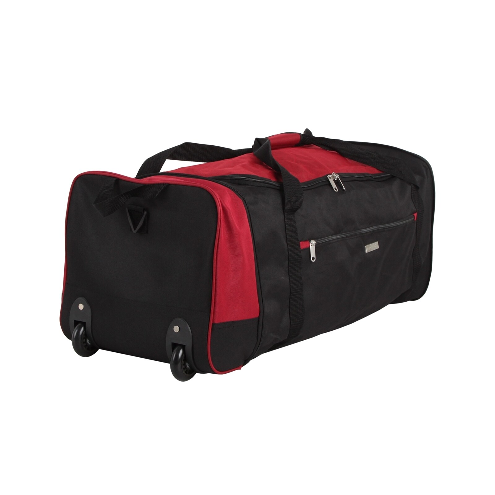 NTK-Collection Reisetasche auf Rollen Rochester Schwarz Rot
