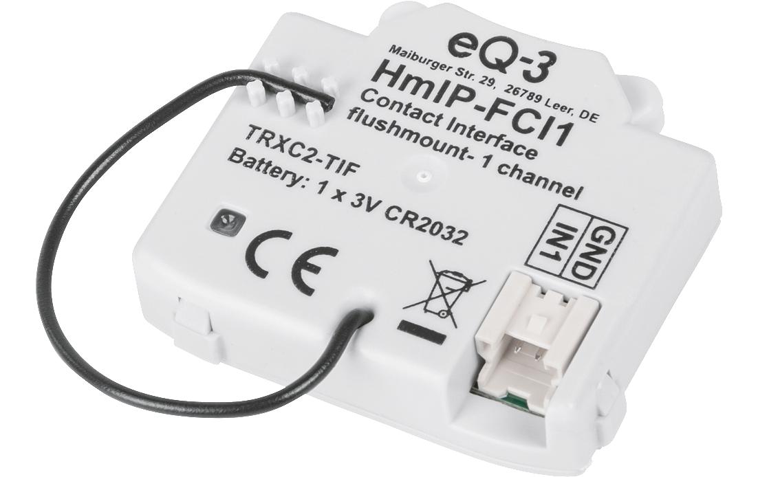 Smart Home Funk-Tasterschnittstelle Unterputz 1-fachNachrüstung von konventionellen, potentialfreien Tastern – HmIP-FCI1