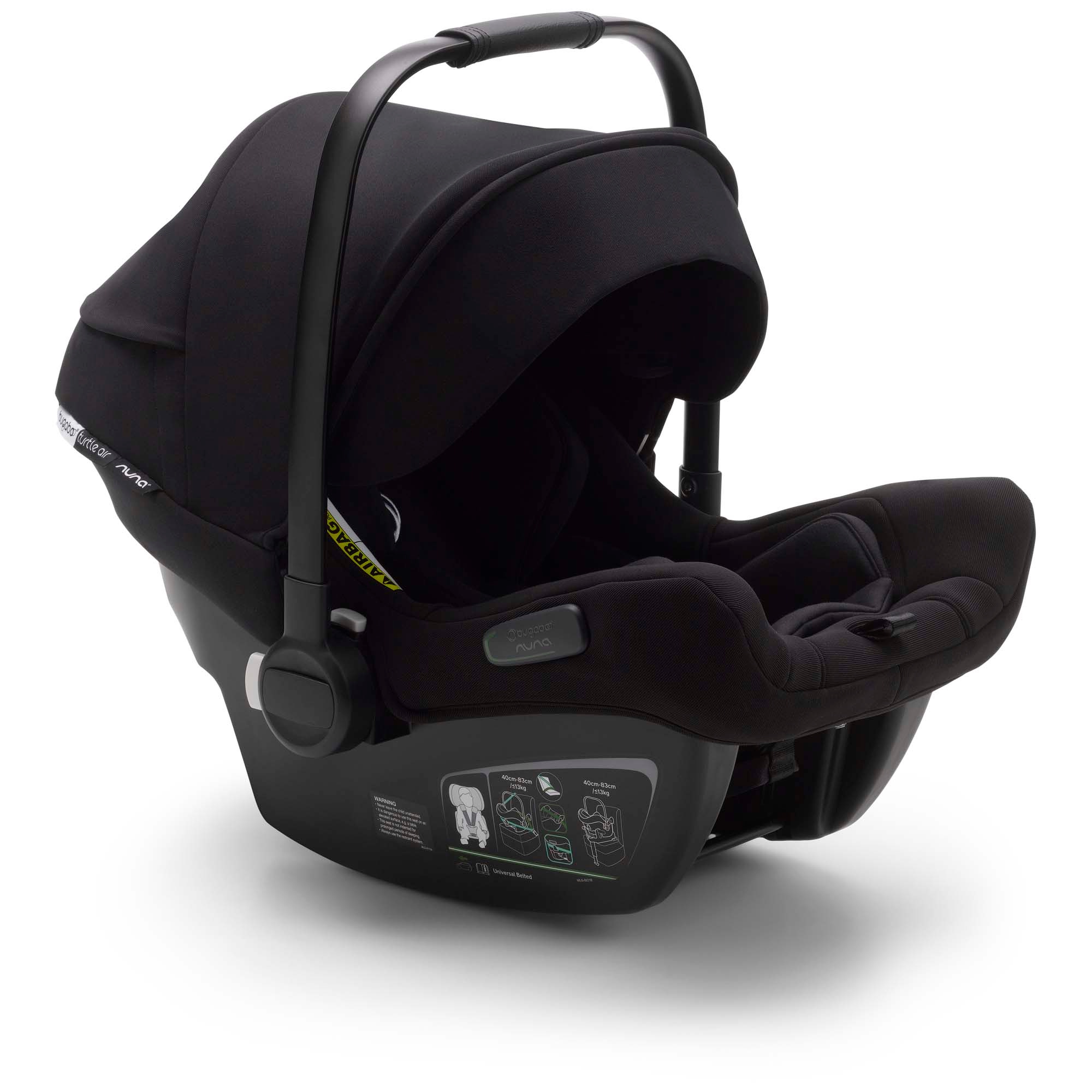Bugaboo Turtle Air by Nuna zwart - isofix autostoelen - Prénatal