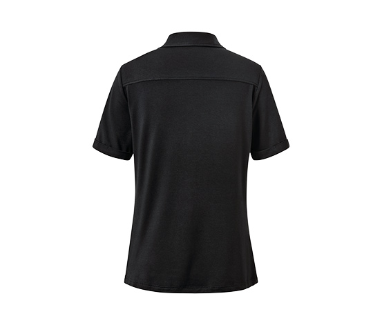 Blusenshirt mit Knopfleiste, schwarz