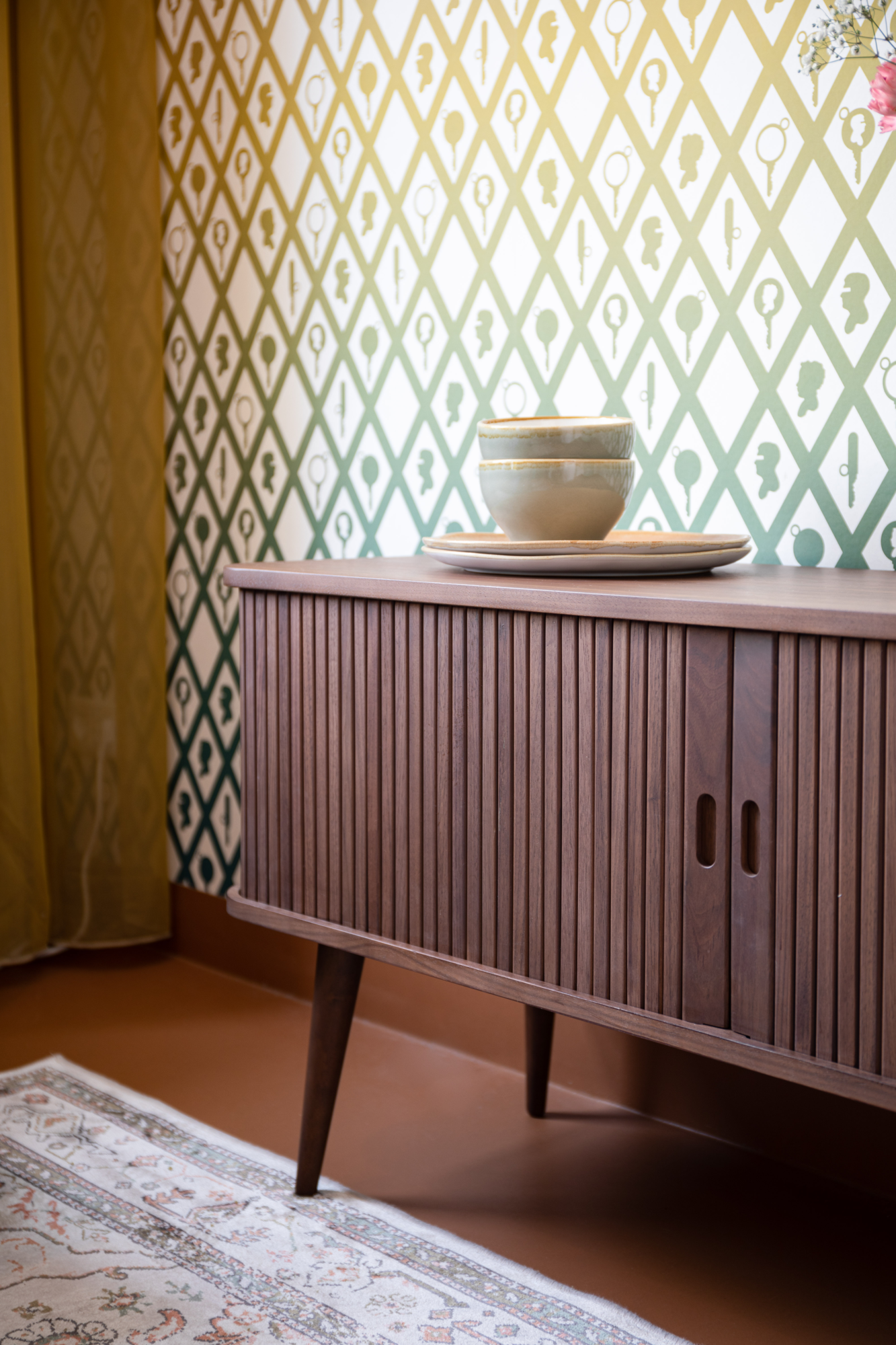 Zuiver Barbier walnoot dressoir