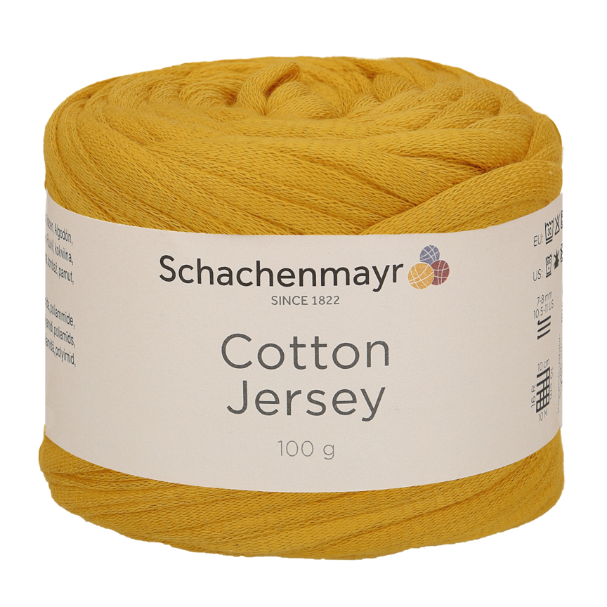 Handstrickgarn COTTON JERSEY - gold - 100g