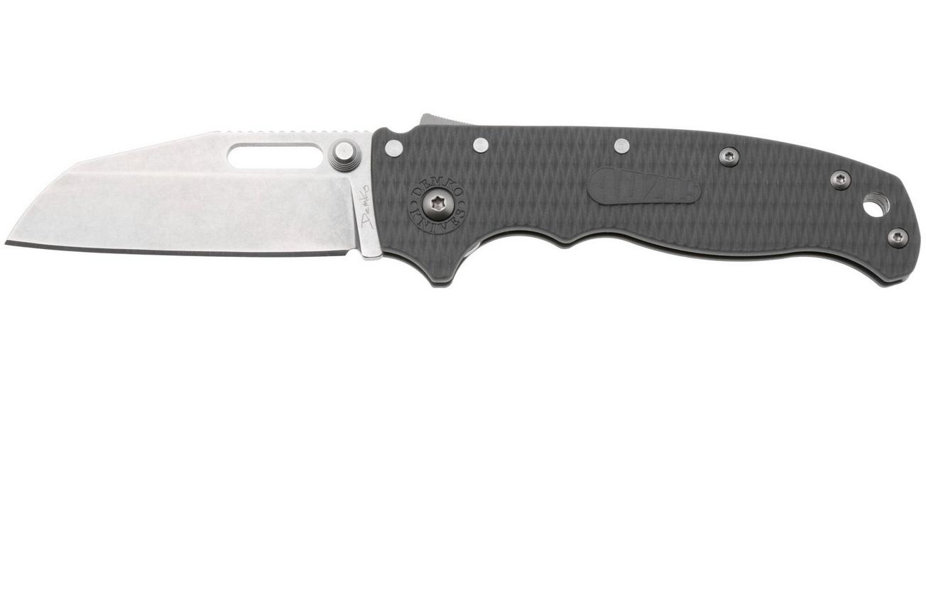 Demko AD20.5 Shark-Lock, Stonewashed AUS-10 Shark Foot, 205-10A-SFGRY, Grey Grivory zakmes